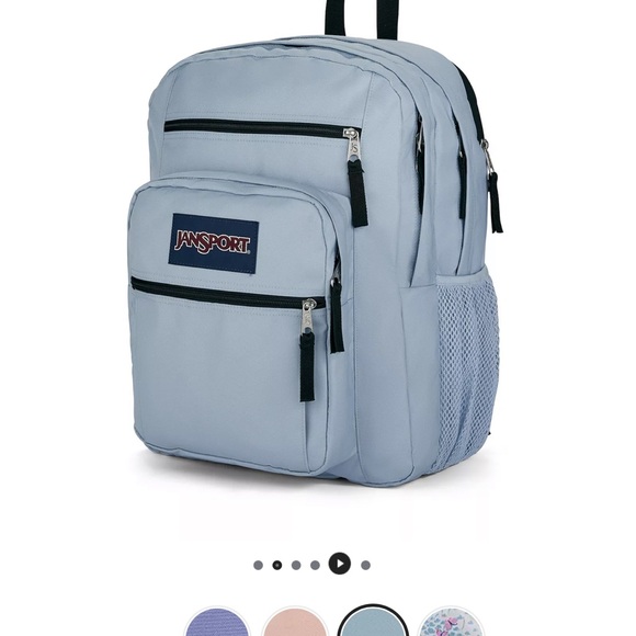 New Jansport Backpack 34L Big Student Bookbag Travel Pack Blue Dusk 15” Laptop - Picture 5 of 6